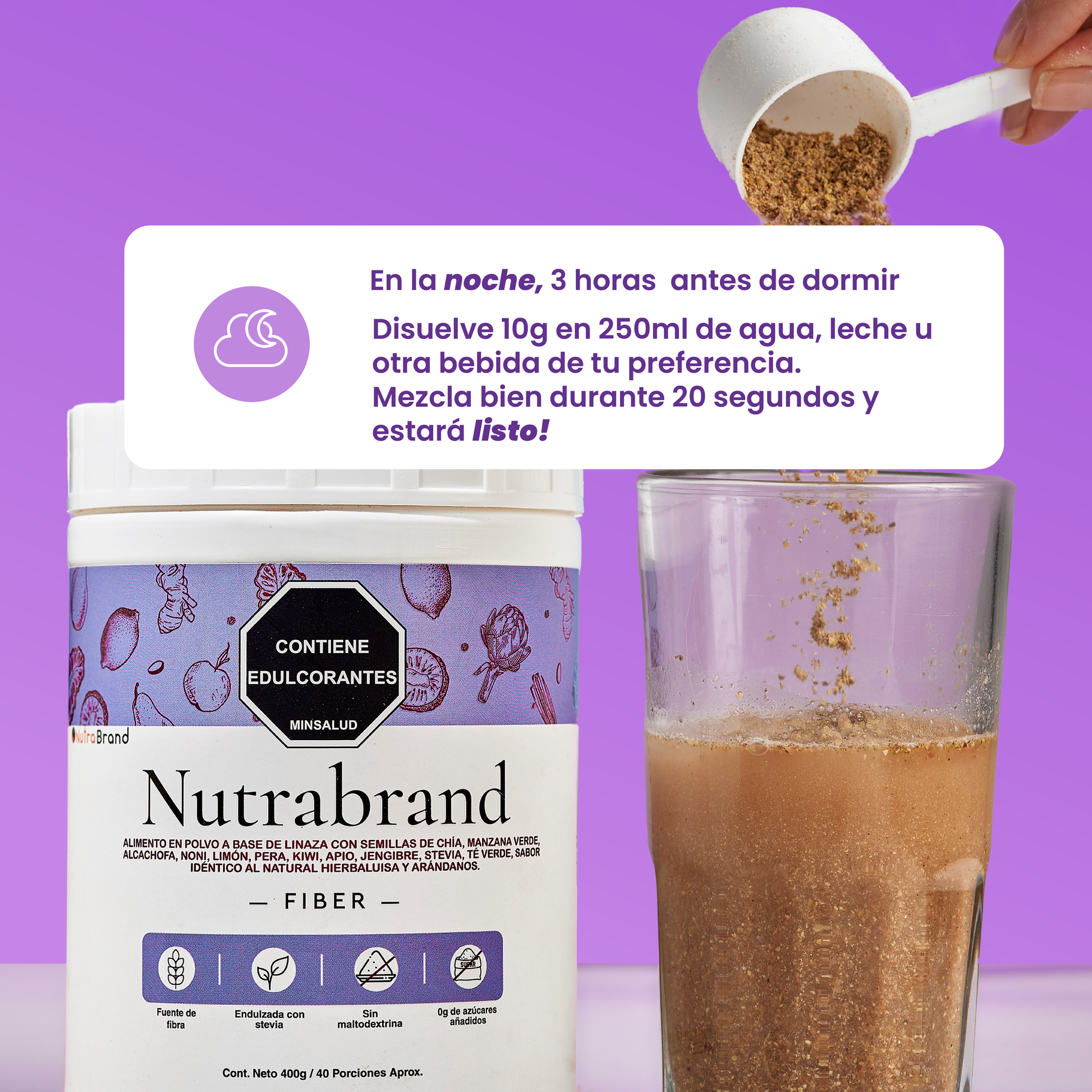 Cómo tomar fibra dietaria NutraBrand