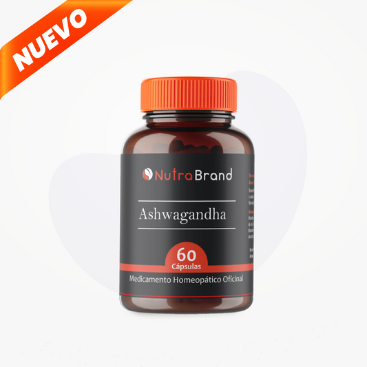 Ashwagandha en cápsulas de Nutrabrand, adaptógeno antiestrés