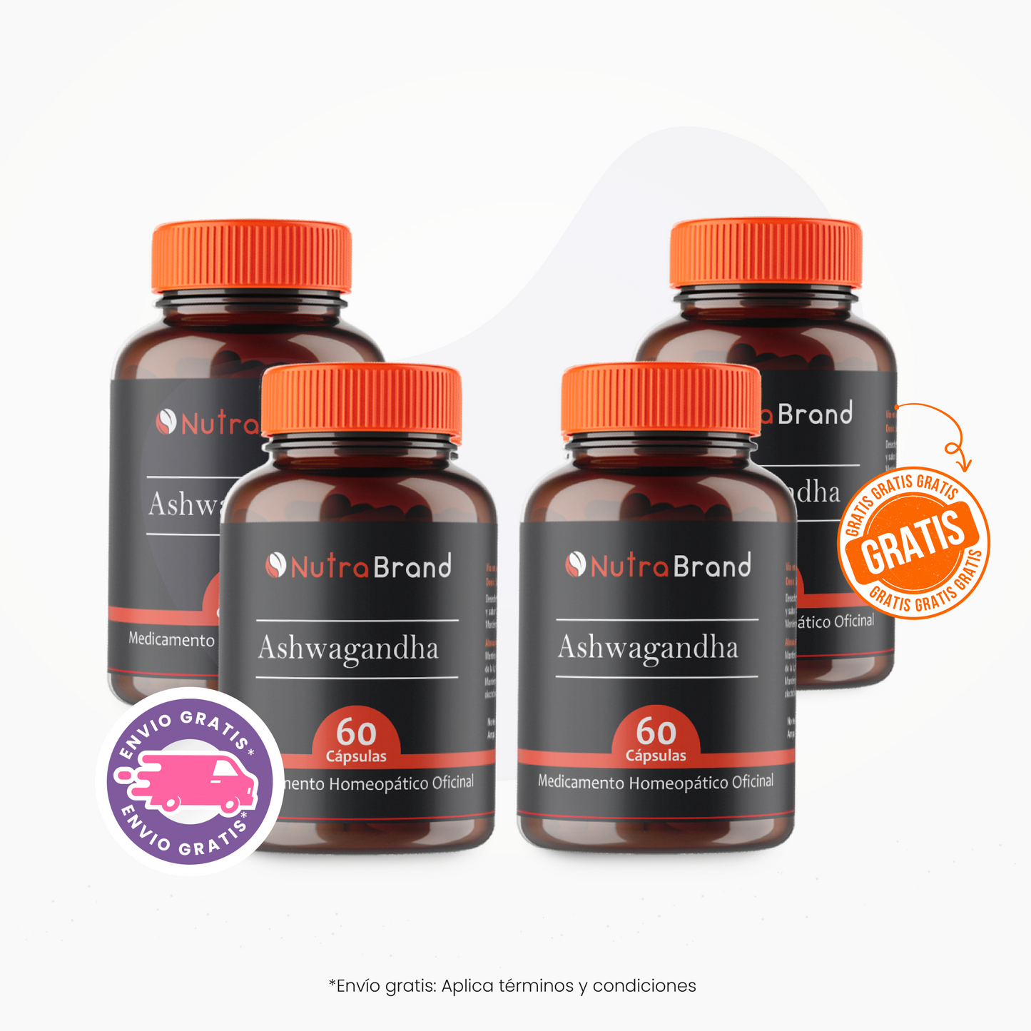 Ashwagandha promoción paga 3 lleva 4 de Nutrabrand