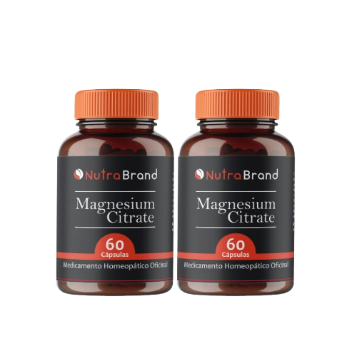 Citrato de magnesio en cápsulas de Nutrabrand, mineral funcional x2