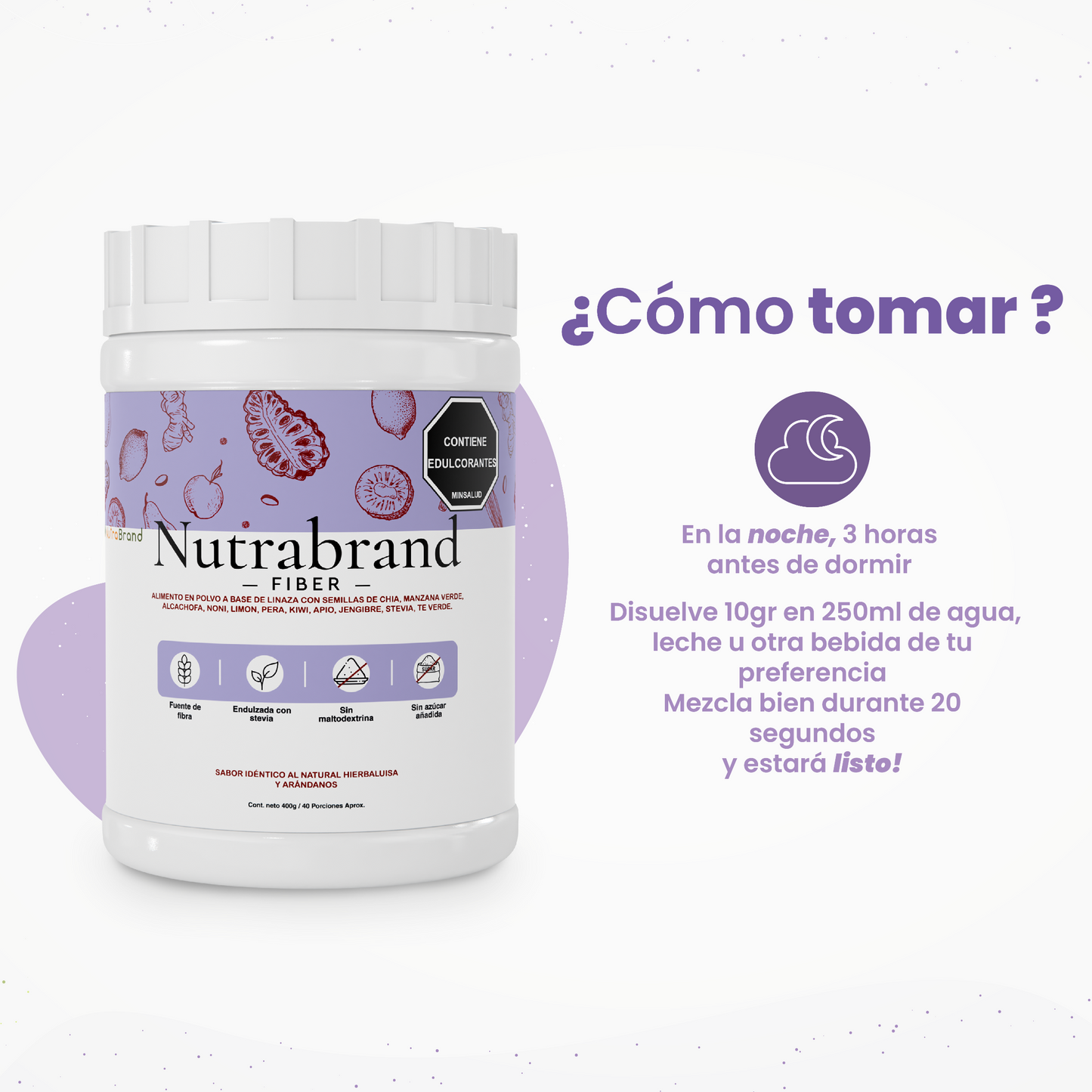 Cómo consumir NutraBrand Fibra