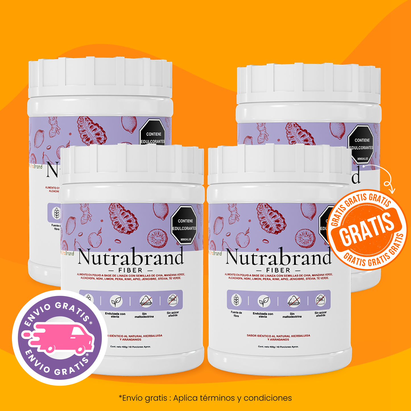 Fiber NutraBrand promoción paga 3 lleva 4 de Nutrabrand