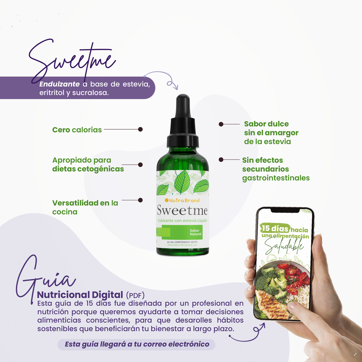 Slim Pack Plus obsequios: Sweetme y Guia Nutricional