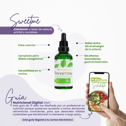 Slim Pack Plus obsequios: Sweetme y Guia Nutricional