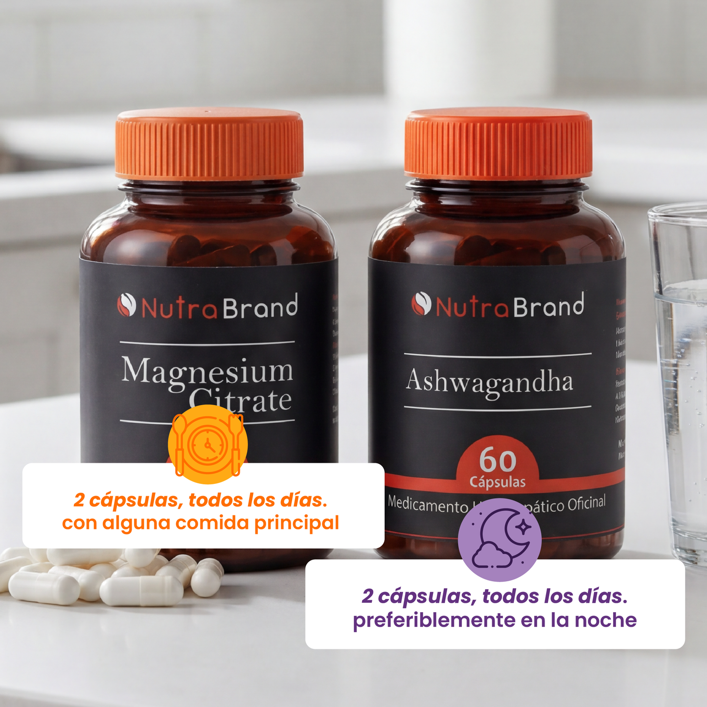 COMBO EQU1LBR1UM- Citrato de Magnesio + Ashwagandha