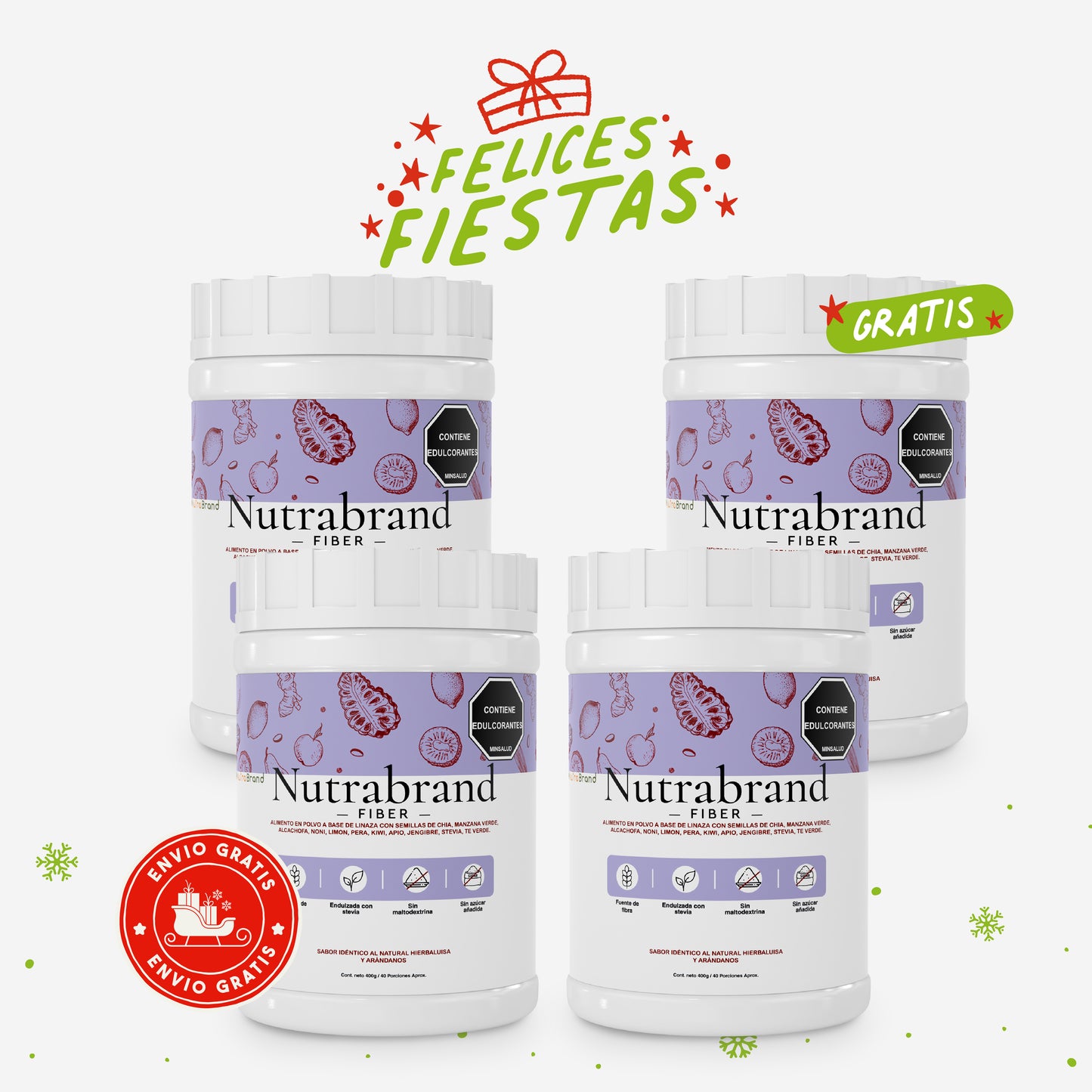 Fibra dietaria de origen natural paga 3 lleva 4