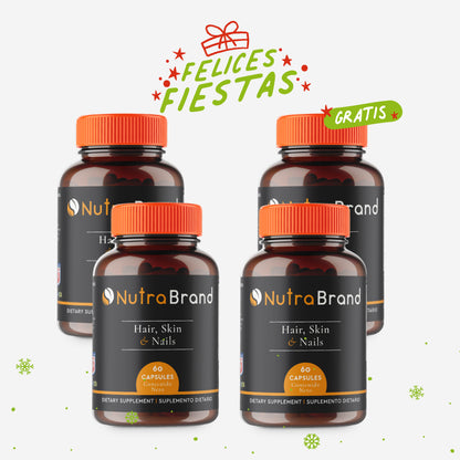 Hair, Skin & Nails paga 3 lleva 4