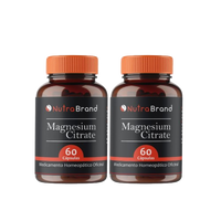 Citrato de magnesio en cápsulas de Nutrabrand, mineral funcional x2