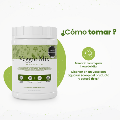 Preparación del batido de frutos verdes de NutraBrand