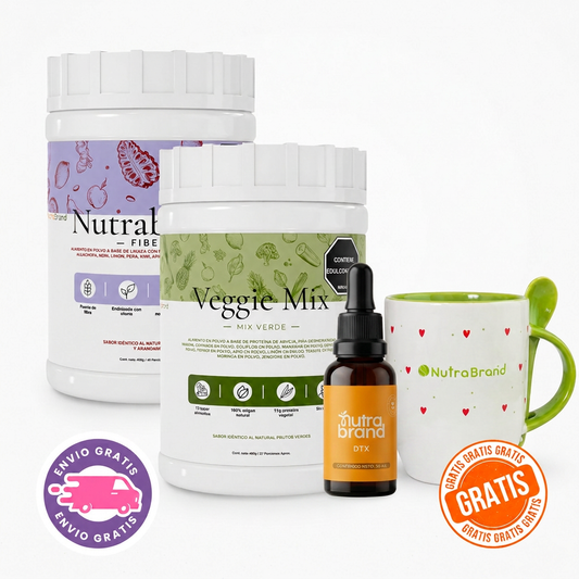 Combo Slim (Jugo verde + Fibra + Drenador + Mug)