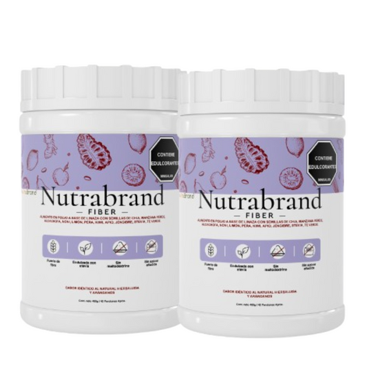 Nutrabrand Fiber - Fibra natural en polvo para la salud digestiva